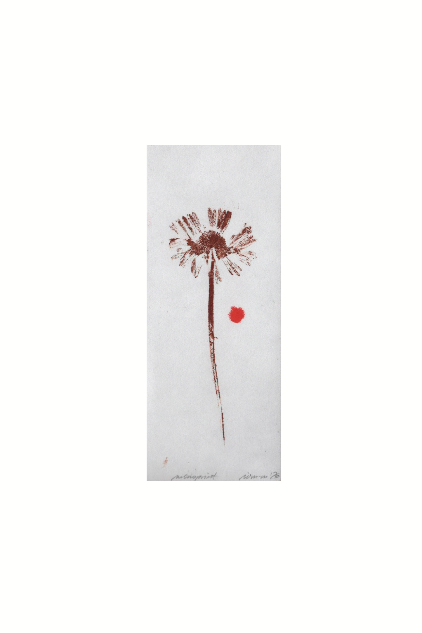 monoprint - seria roślinna