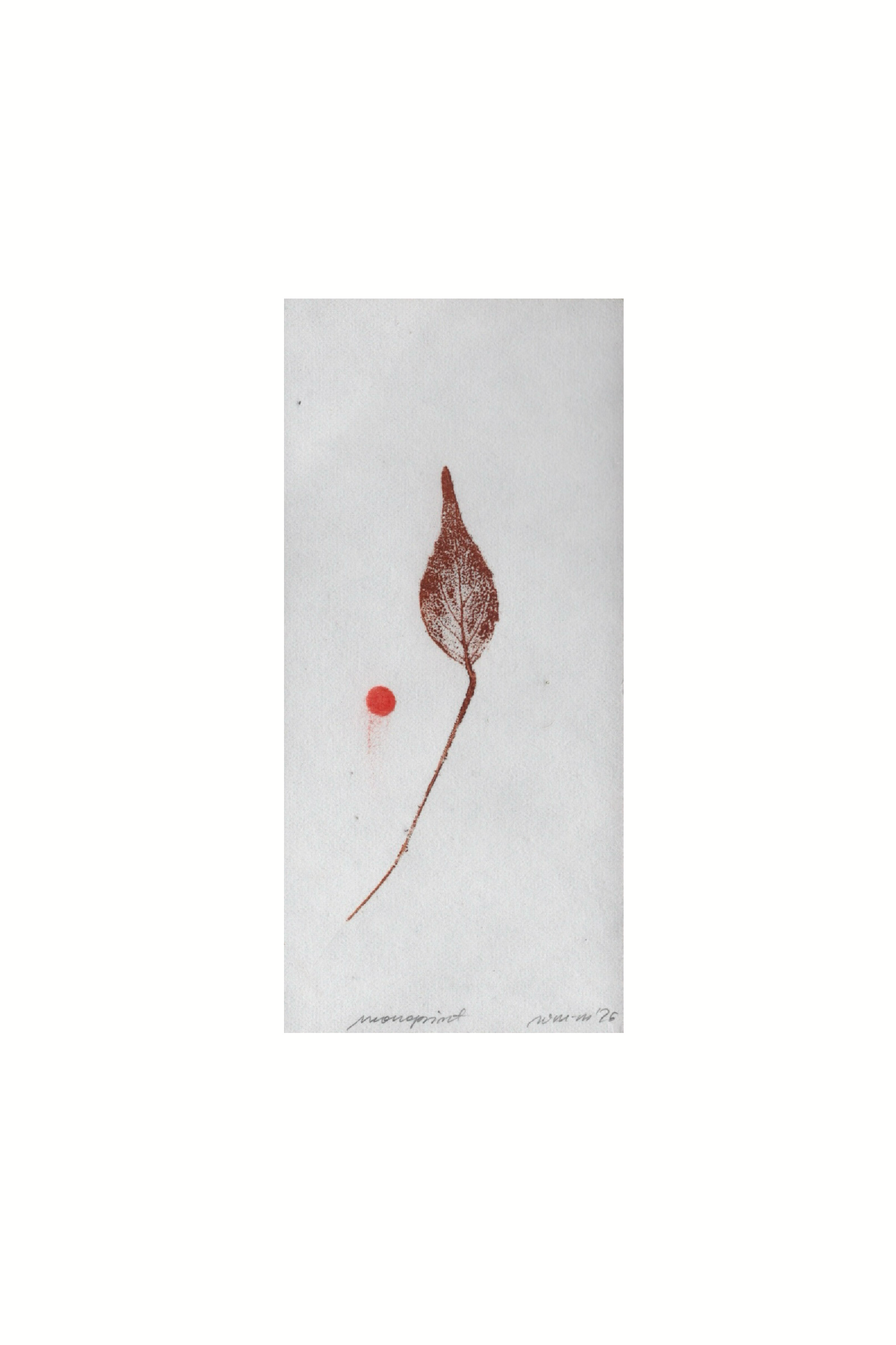 monoprint - seria roślinna